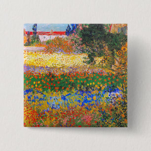 Vincent Van Gogh Blütengarten Button