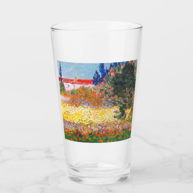 Vincent Van Gogh Blütengarten Glas (Vorderseite)