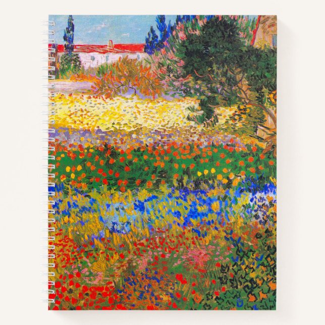 Vincent Van Gogh Blütengarten Notizbuch (Vorderseite)