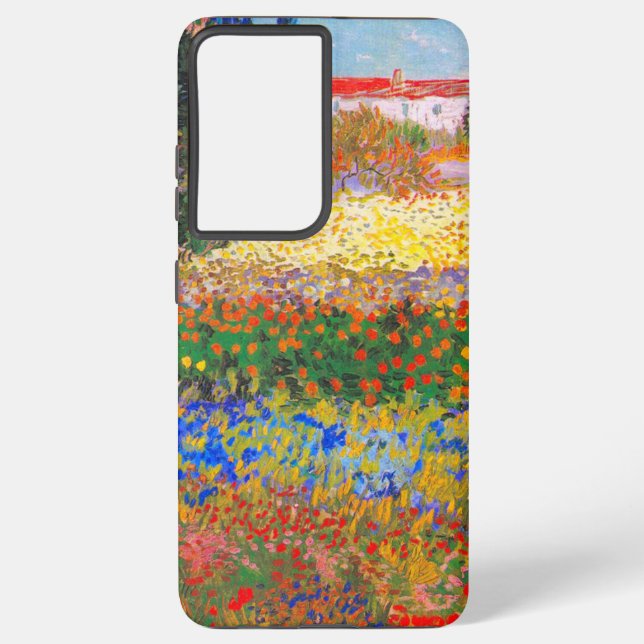 Vincent Van Gogh Blütengarten Samsung Galaxy Hülle (Rückseite)