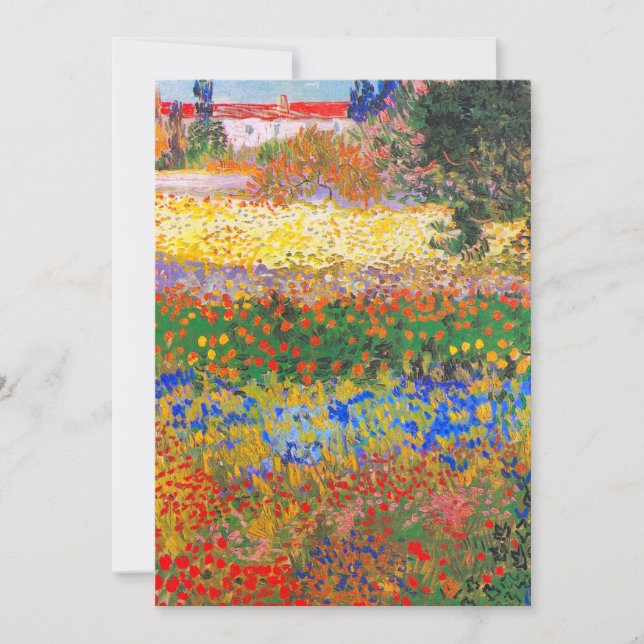 Vincent Van Gogh Blütengarten Save The Date (Vorderseite)