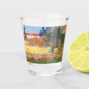 Vincent Van Gogh Blütengarten Schnapsglas
