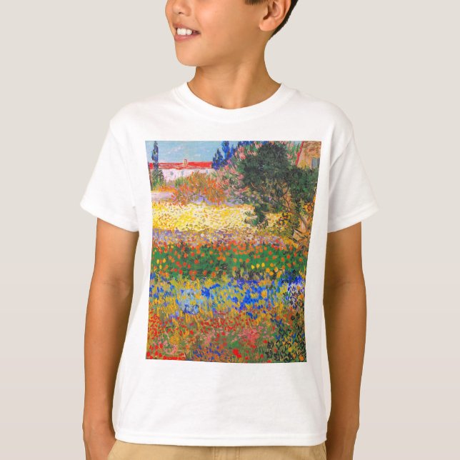 Vincent Van Gogh Blütengarten T-Shirt (Vorderseite)