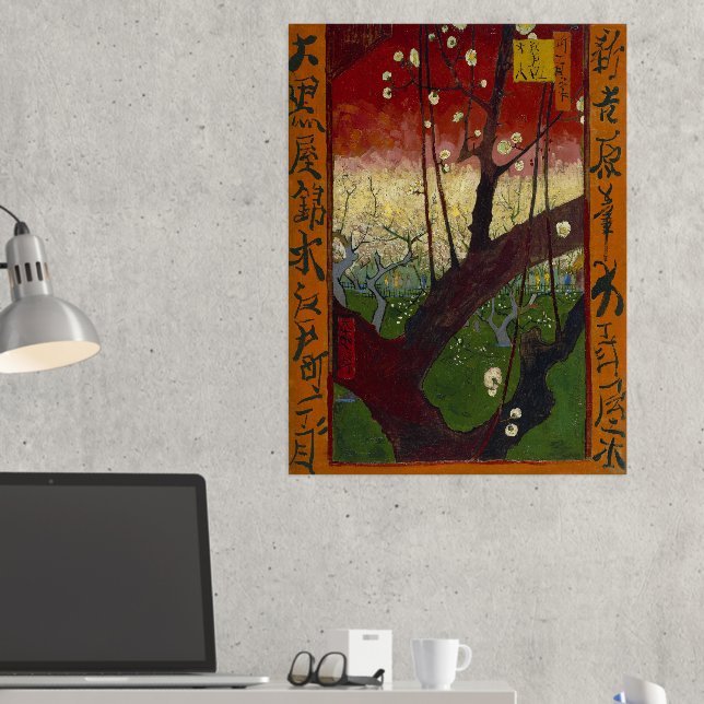Vincent Van Gogh - Blütenpflanze Tree Foliendrucke (In Situ (Schreibtisch 2))