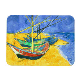 Vincent van Gogh Boats at Saintes-Marie watercol Magnet