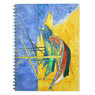 Vincent van Gogh Boats at Saintes-Marie watercol Notizblock