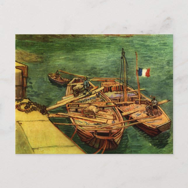 Vincent Van Gogh Boats Postkarte (Vorderseite)