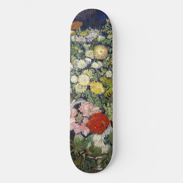 Vincent van Gogh - Bouquet der Blume in einer Vase Skateboard (Vorderseite)