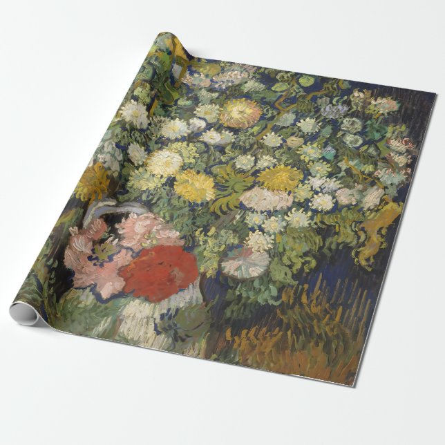 Vincent van Gogh Bouquet von Blume in einer Vase Geschenkpapier (Ungerollt)