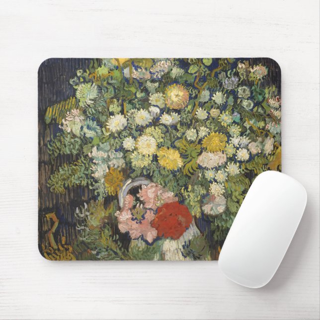 Vincent van Gogh Bouquet von Blume in einer Vase Mousepad (Mit Mouse)