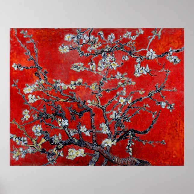 Vincent van Gogh ~ Branches With Almond Blossom Poster (Vorne)