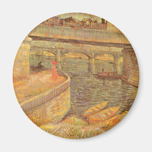 Vincent van Gogh Brücken über die Seine Asnieres Magnet (Vorne)