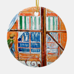 Vincent Van Gogh - Butchers Shop aus einem Fenster Keramik Ornament