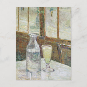 Vincent Van Gogh Cafe Table mit Absinthe Postkarte