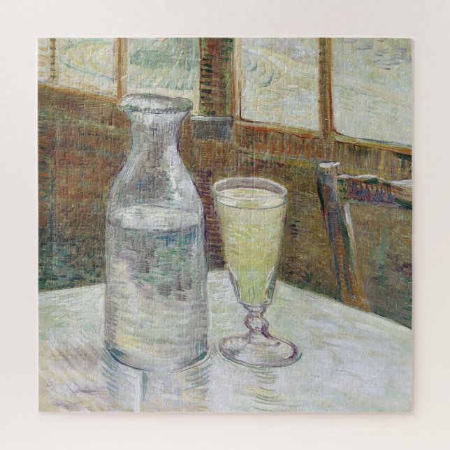 Vincent Van Gogh Cafe Table mit Absinthe Puzzle (Vertikal)