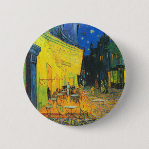 Vincent Van Gogh Café Terasse New Orleans Club Button
