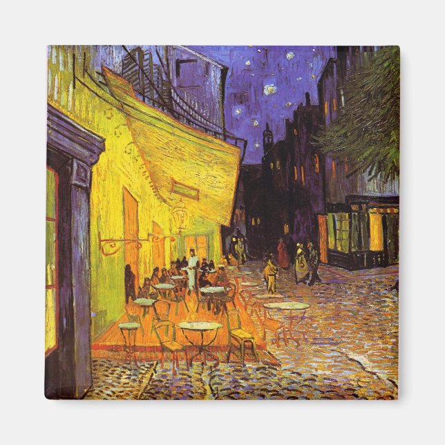 Vincent Van Gogh Café Terasse New Orleans Club Magnet (Vorne)