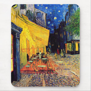 Vincent Van Gogh - Cafe Terrace At Night Fine Art Mousepad