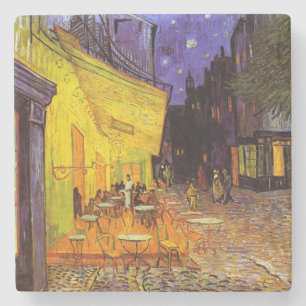 Vincent Van Gogh Cafe Terrace At Night Fine Art Steinuntersetzer
