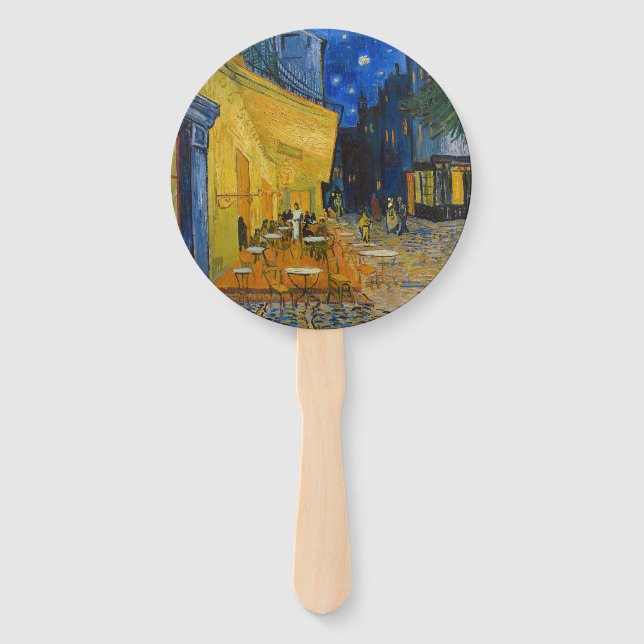 Vincent van Gogh - Café Terrasse am Abend Fächer (Vorderseite)