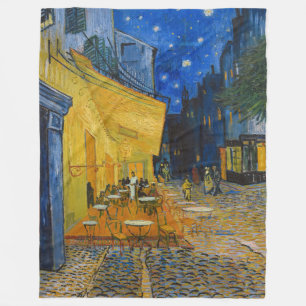 Vincent van Gogh - Café Terrasse am Abend Fleecedecke