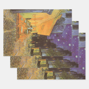 Vincent van Gogh - Café Terrasse am Abend Geschenkpapier Set