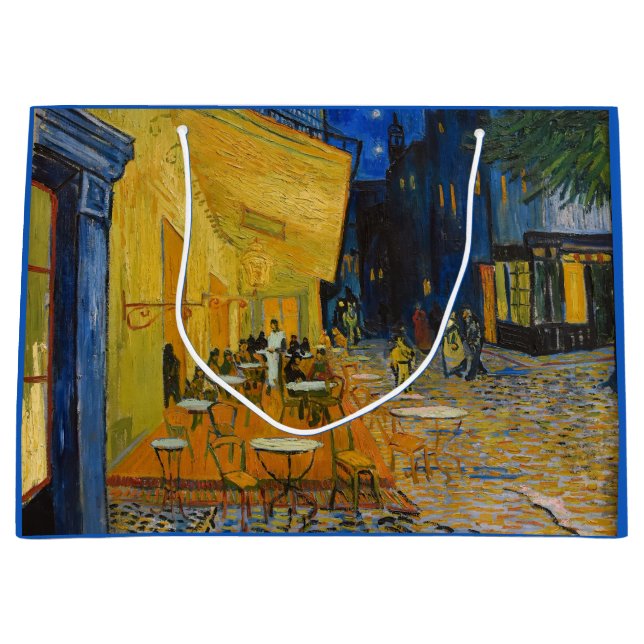 Vincent van Gogh - Café Terrasse am Abend Große Geschenktüte (Vorderseite)