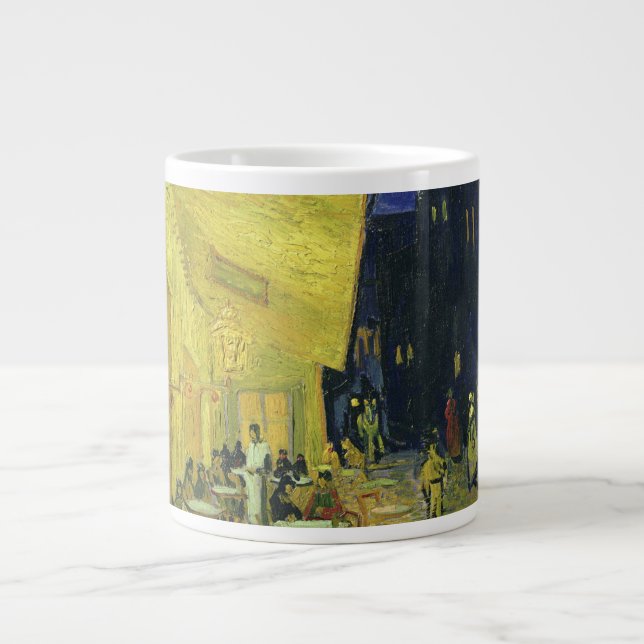 Vincent van Gogh - Café Terrasse am Abend Jumbo-Tasse (Vorderseite)