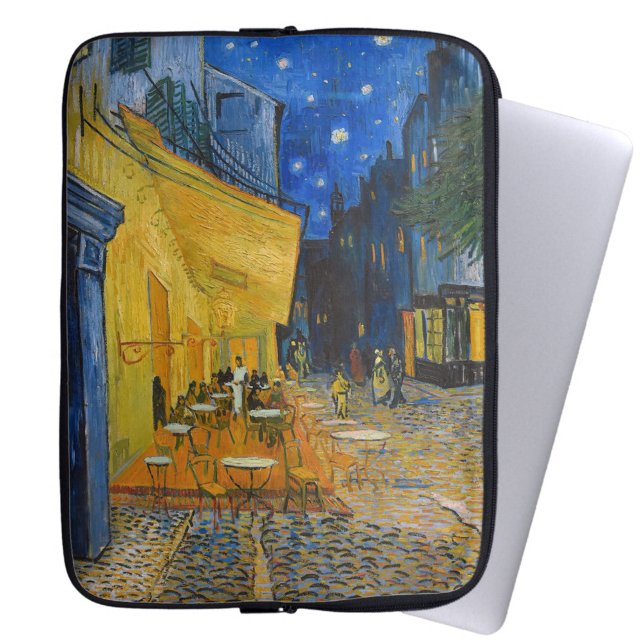 Vincent van Gogh - Café Terrasse am Abend Laptopschutzhülle (Von Creator hochgeladen)