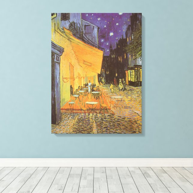 Vincent van Gogh - Café Terrasse am Abend Leinwanddruck (Insitu (Holzboden))