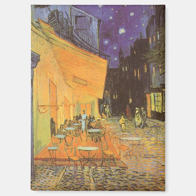Vincent van Gogh - Café Terrasse am Abend Magnet (Vorderseite)