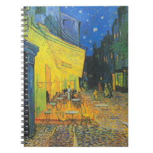 Vincent Van Gogh Café Terrasse am Abend Notizblock