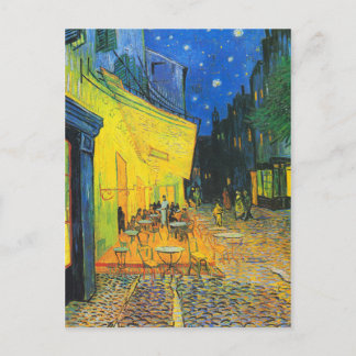 Vincent Van Gogh Café Terrasse am Abend Postkarte