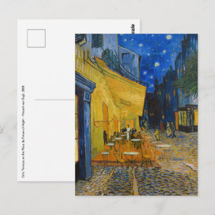 Vincent van Gogh - Café Terrasse am Abend Postkarte