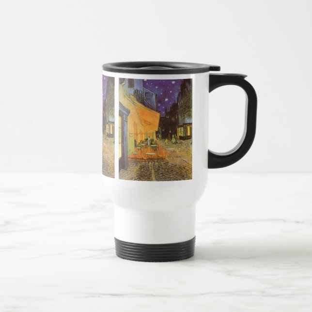 Vincent van Gogh - Café Terrasse am Abend Reisebecher (Rechts)