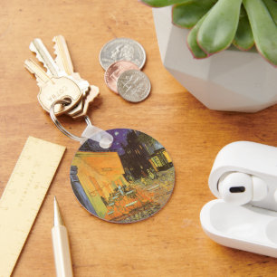 Vincent van Gogh - Café Terrasse am Abend Schlüsselanhänger