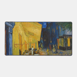 Vincent van Gogh - Café Terrasse am Abend Schreibtischunterlage
