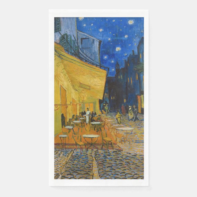 Vincent van Gogh - Café Terrasse am Abend Serviette (Vorderseite)