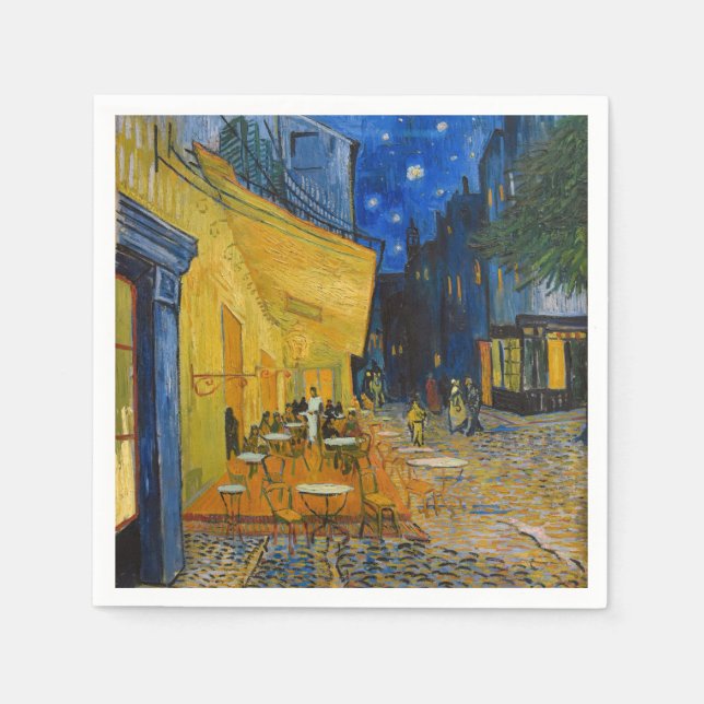Vincent van Gogh - Café Terrasse am Abend Serviette (Vorderseite)