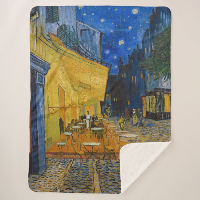 Vincent van Gogh - Café Terrasse am Abend Sherpadecke (Vorderseite)
