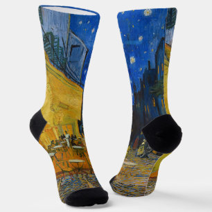 Vincent van Gogh - Café Terrasse am Abend Socken