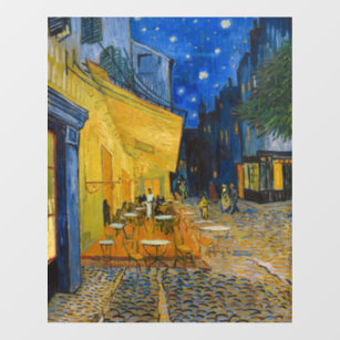 Vincent van Gogh - Café Terrasse am Abend Wandaufkleber