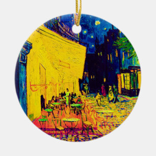 Vincent Van Gogh - Café Terrasse am Pop Art Keramikornament