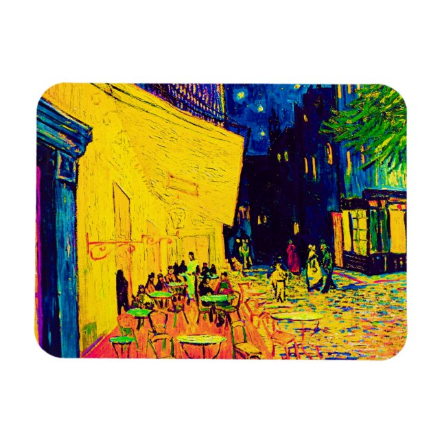 Vincent Van Gogh - Café Terrasse am Pop Art Magnet (Horizontal)