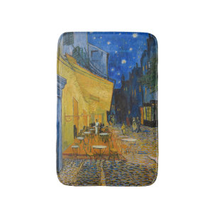 Vincent van Gogh - Café-Terrasse bei Nacht Badematte