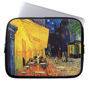 Vincent Van Gogh - Café-Terrasse bei Nacht Fine Ar Laptopschutzhülle