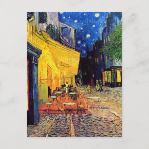 Vincent Van Gogh - Café-Terrasse bei Nacht Fine Ar Postkarte