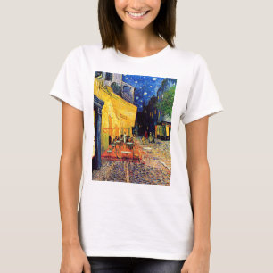 Vincent Van Gogh - Café-Terrasse bei Nacht Fine Ar T-Shirt