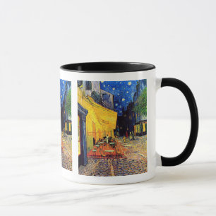 Vincent Van Gogh - Café-Terrasse bei Nacht Fine Ar Tasse