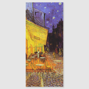 Vincent Van Gogh Café-Terrasse bei Nacht Fine Art Magnetkarte